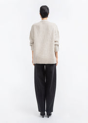 Boyfriend Cardigan in Cashmere  - Arctic - CO Collections